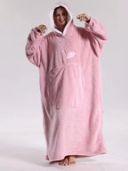 Hoodie Blanket Oversized Fleece Sleeves & Hood