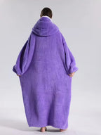 Hoodie Blanket Oversized Fleece Sleeves & Hood