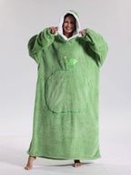 Hoodie Blanket Oversized Fleece Sleeves & Hood