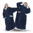 Hoodie Blanket Oversized Soft Fleece Roomy Hood & Pocket