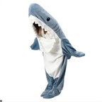 Hoodie Blanket Shark Design Soft Flannel Blend Roomy Fit