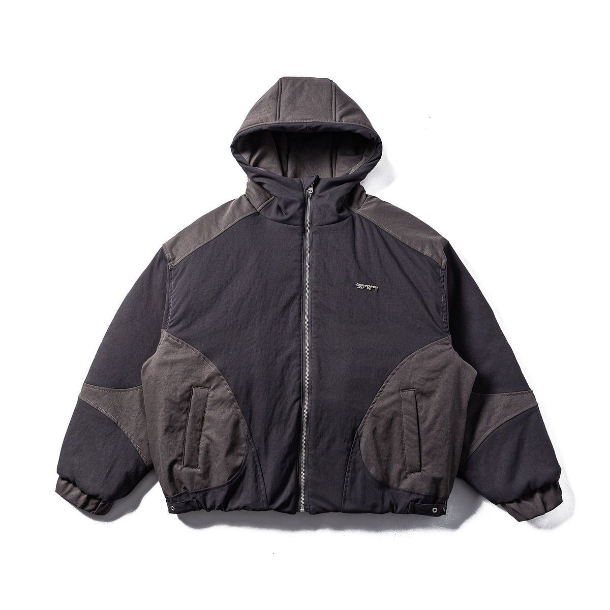 Hoodie Jacket Quilted Padded Utility Pockets