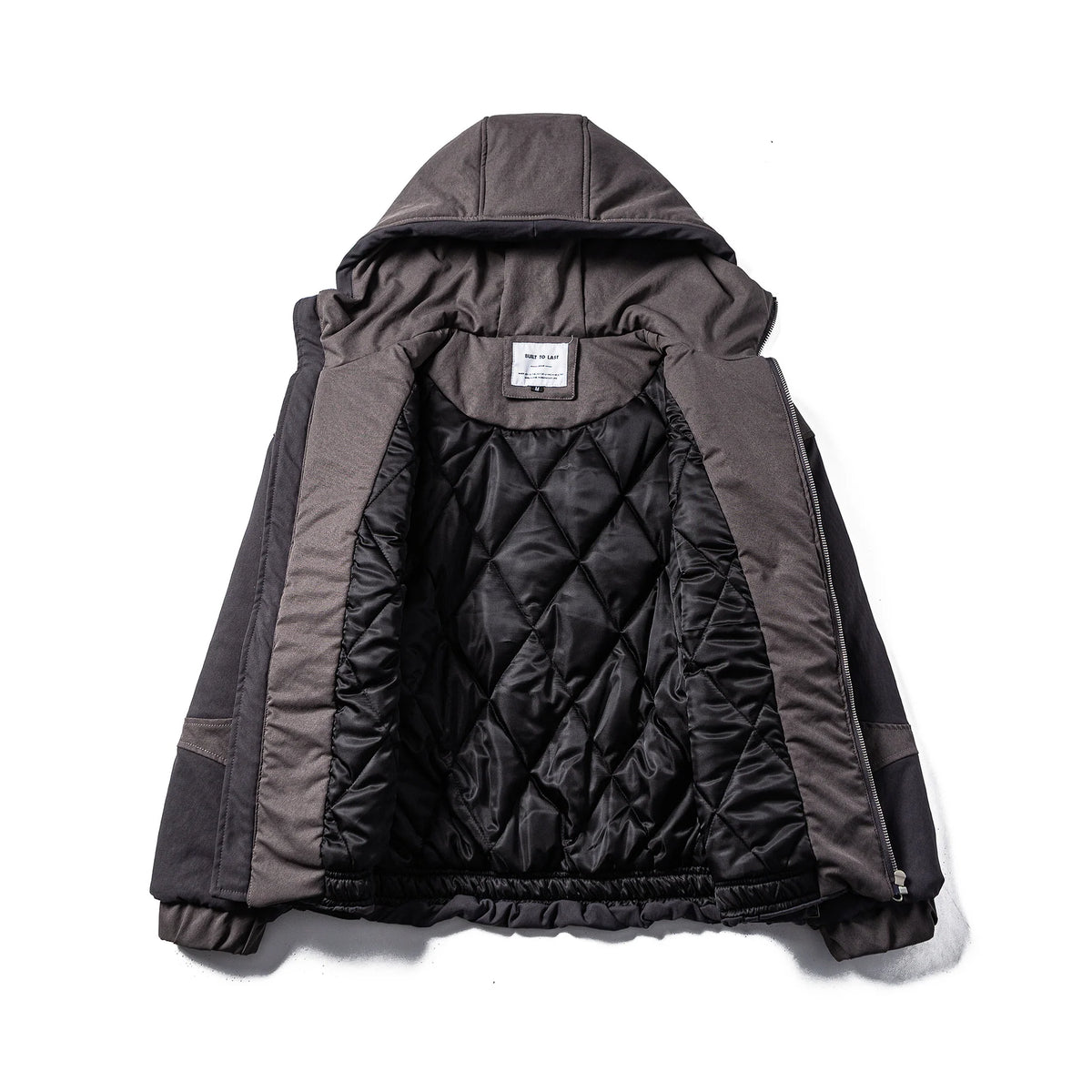 Hoodie Jacket Quilted Padded Utility Pockets
