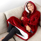 Hoodie Oversized Sherpa Fleece Deep Pockets