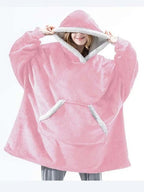 Hoodie Oversized Sherpa Fleece Deep Pockets