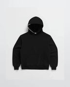 Hoodie Tailored Fit & Structured Hood Cotton Blend