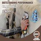 Horse Clippers Ultra-Quiet Low-Vibration & High-Torque