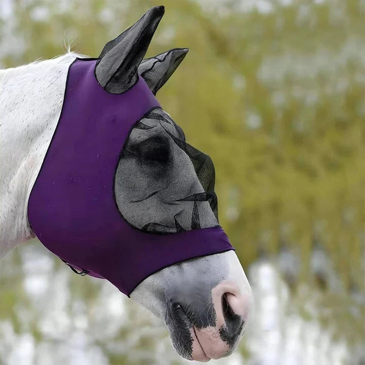 Horse Fly Mask Full Face & Ear Breathable Mesh