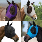 Horse Fly Mask Full-Face Stretchy Mesh UV Protection