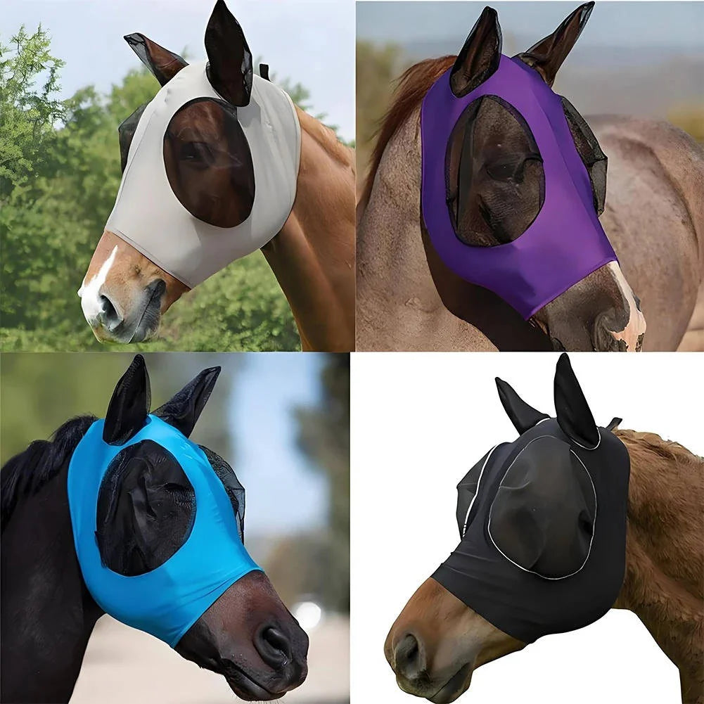 Horse Fly Mask Stretch Mesh Universal Fit 60% UV