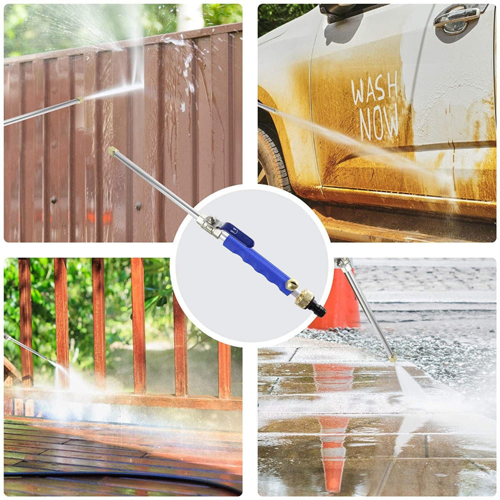 Hose Nozzle Attachment High-Pressure Jet & Fan Corrosion-Resistant Metal