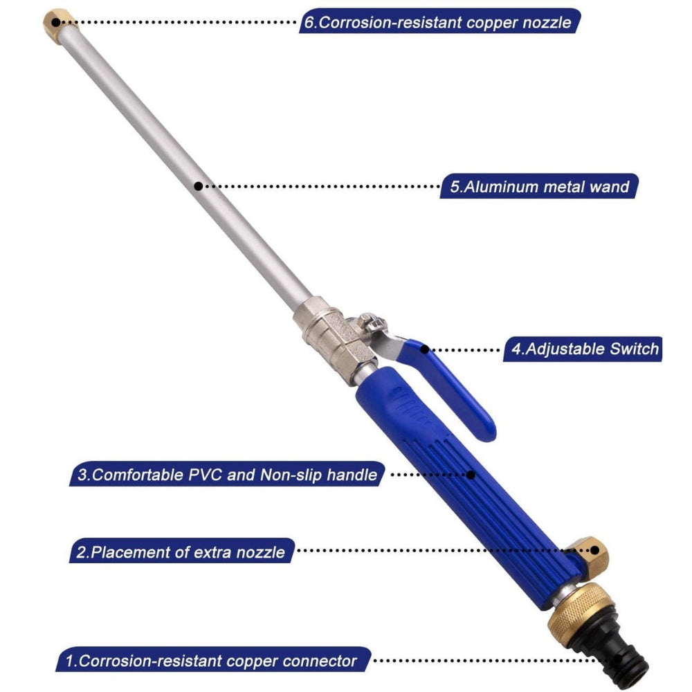Hose Nozzle Attachment High-Pressure Jet & Fan Corrosion-Resistant Metal