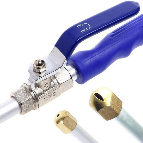 Hose Nozzle High-Pressure 2-in-1 Jet & Rinse Copper Tip