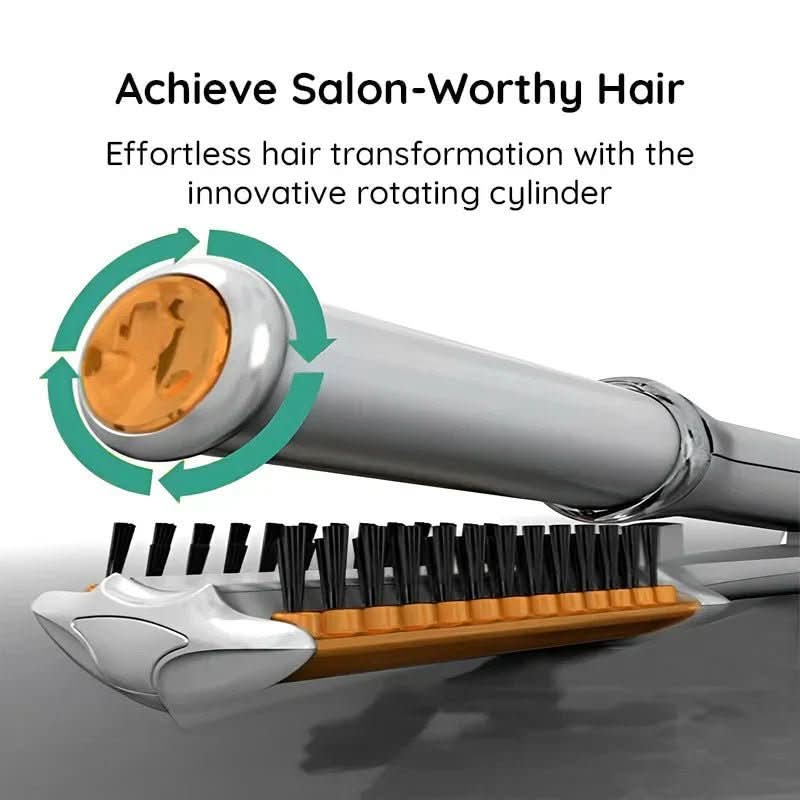 Hot Air Brush Automatic Rotating Ceramic Barrel Adjustable Heat