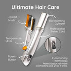 Hot Air Brush Automatic Rotating Ceramic Barrel Adjustable Heat