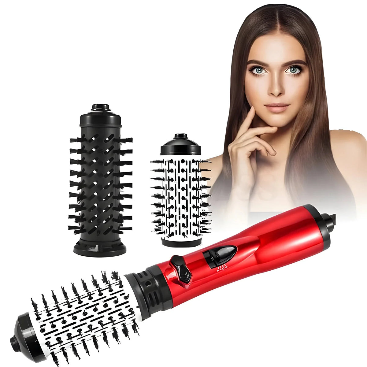 Hot Air Brush Ceramic & Ion 360° Rotation