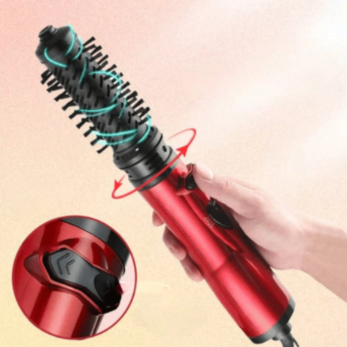 Hot Air Brush Ceramic & Ion 360° Rotation