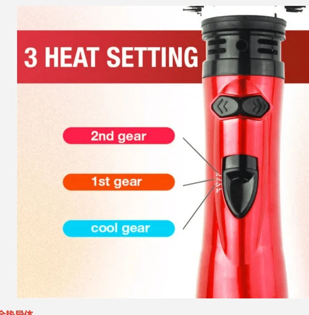 Hot Air Styler Dual Rotating Brushes 3 Heat Settings