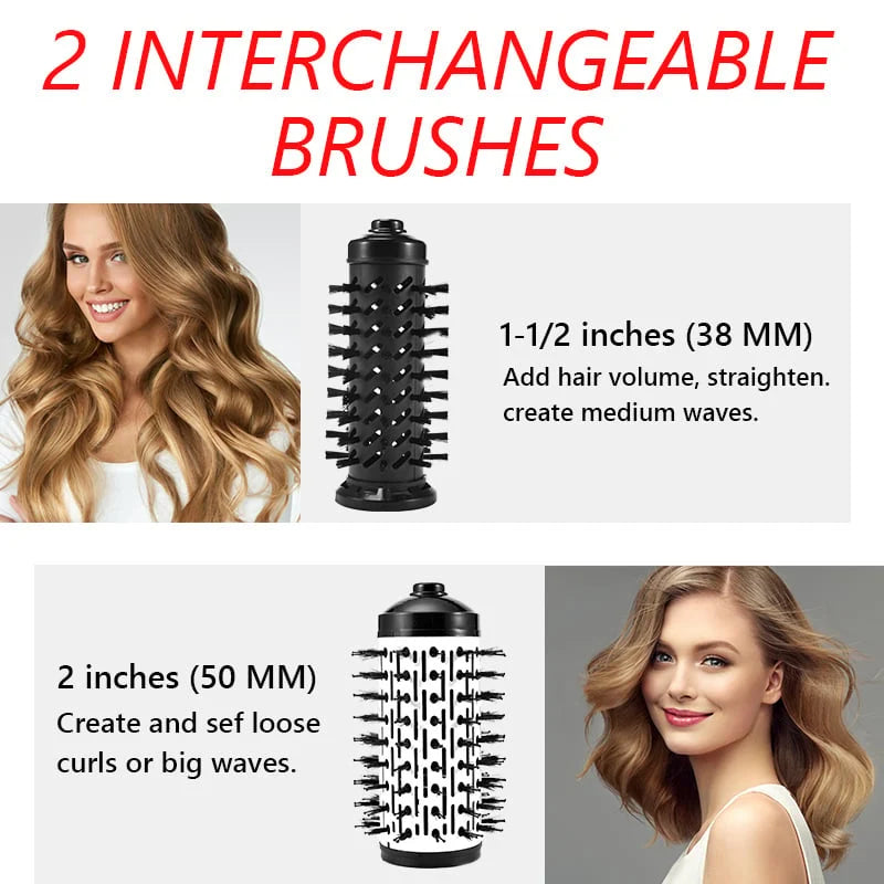 Hot Air Styler Dual Rotating Brushes 3 Heat Settings