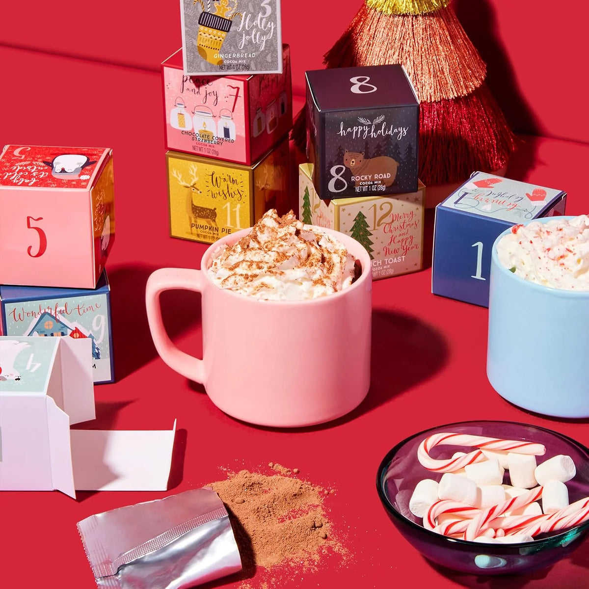 Hot Chocolate Gift Set 12 Gourmet Single-Serve Packets