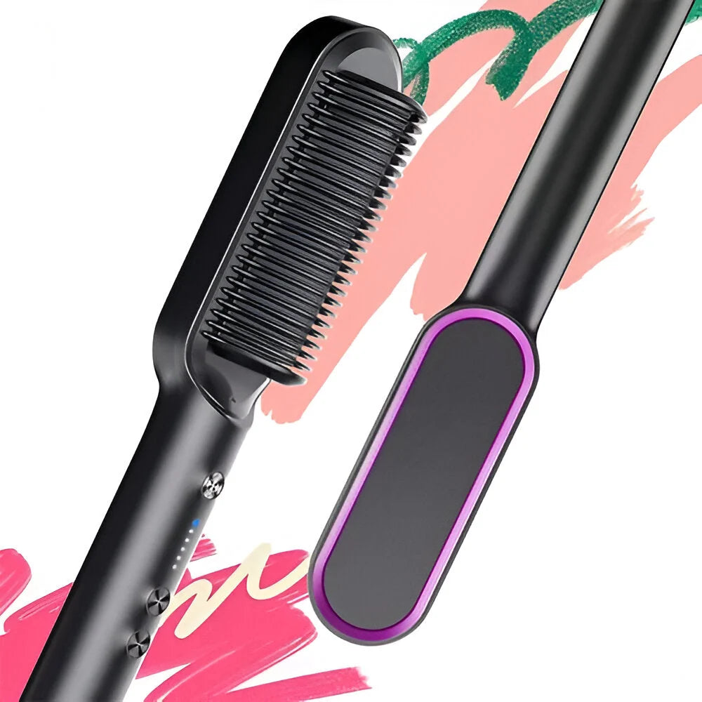 Hot Comb Heated One-Pass Smoothing 30-Min Auto-Off