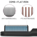 Hot Comb Heated One-Pass Smoothing 30-Min Auto-Off