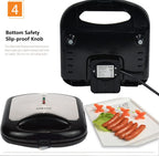 Hot Dog Machine Non-Stick Compact Energy Efficient 750W