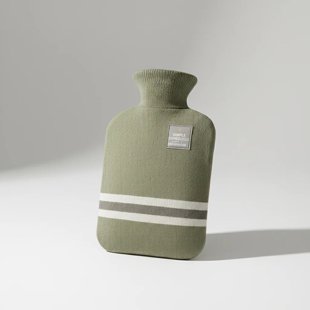 Hot Water Bottle 2 L Removable Knitted Cover