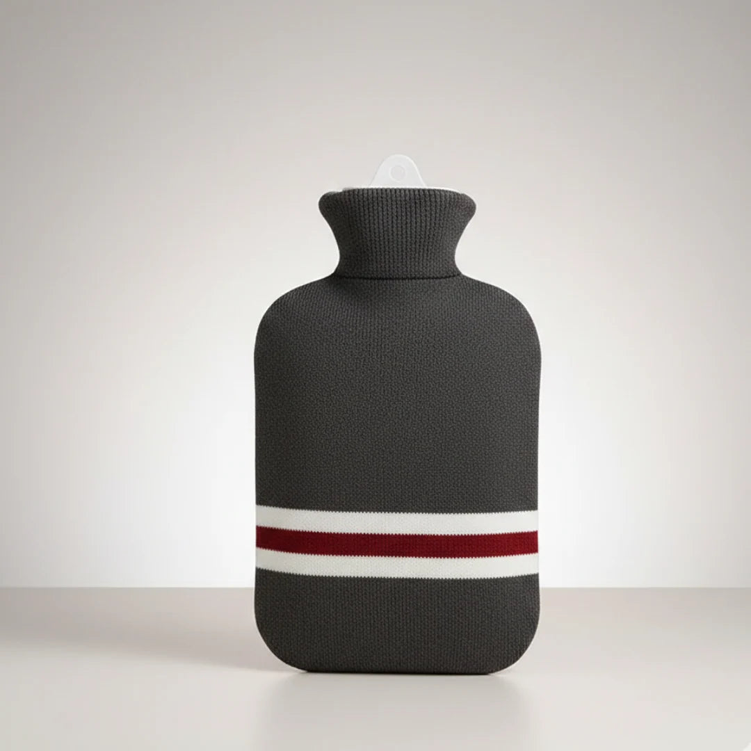 Hot Water Bottle 2 L Removable Knitted Cover
