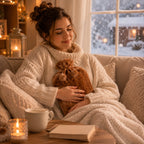 Hot Water Bottle 2L Removable Plush Cover & Leakproof Screw Cap