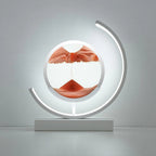 Hourglass Table Lamp Dynamic Sand Art Acrylic Shade