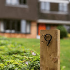 House Number 3D Floating Zinc Alloy Matte Black