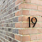 House Number 3D Floating Zinc Alloy Matte Black