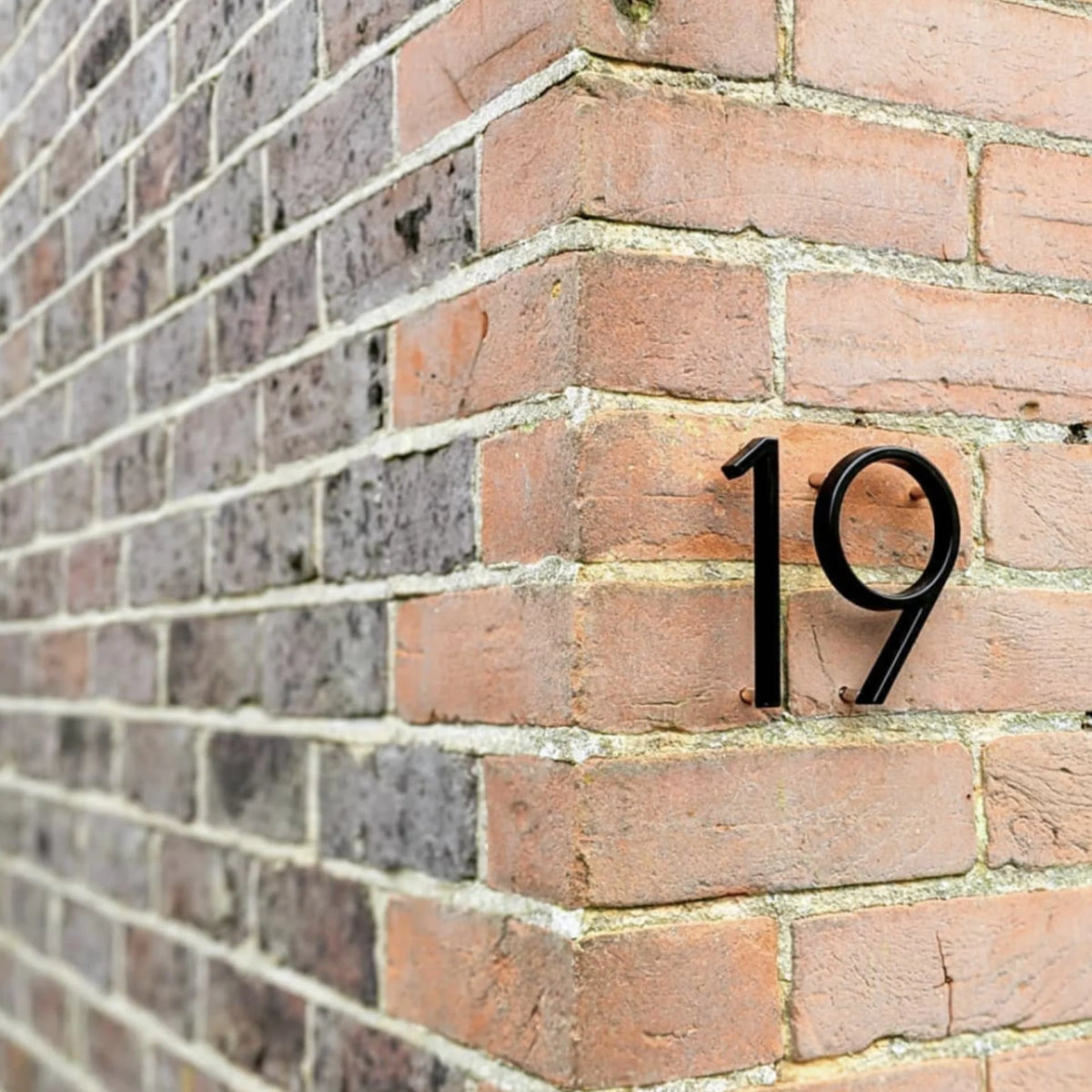 House Number 3D Floating Zinc Alloy Matte Black