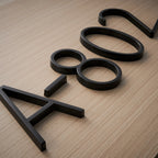 House Number 3D Floating Zinc Alloy Matte Black
