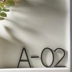 House Number 3D Floating Zinc Alloy Matte Black