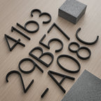 House Number Black Zinc Alloy Weather-Resistant
