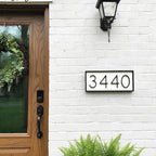 House Number Black Zinc Alloy Weather-Resistant