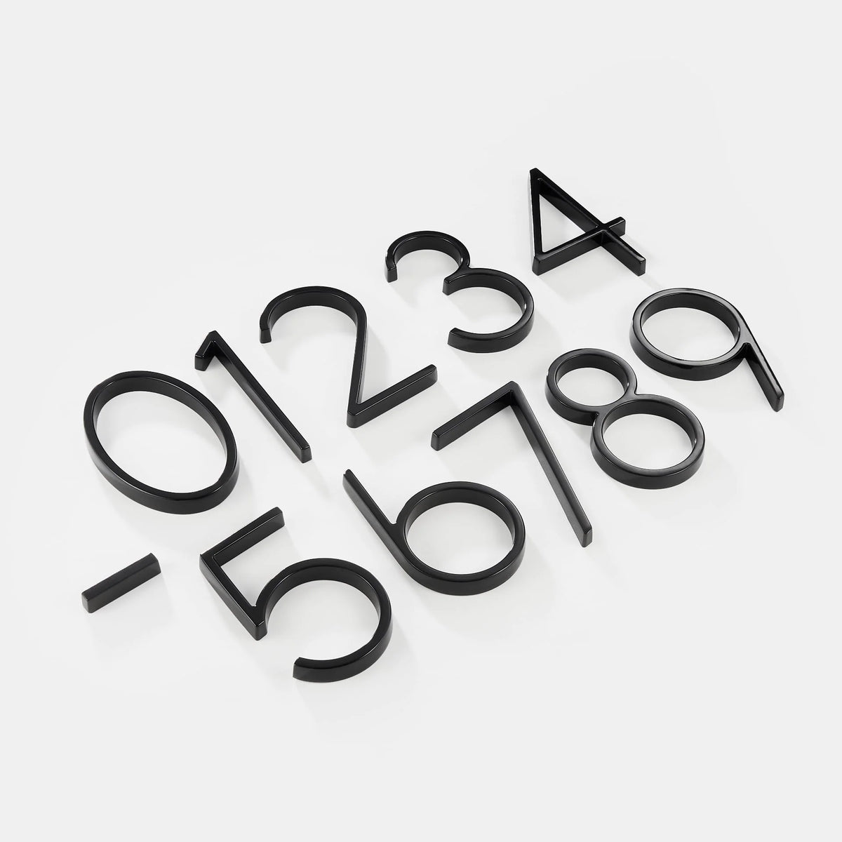 House Number Black Zinc Alloy Weather-Resistant