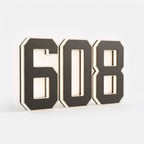 House Number Sign Solar LED Automatic Dusk To Dawn