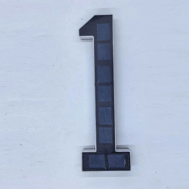 House Number Sign Solar LED Automatic Dusk To Dawn