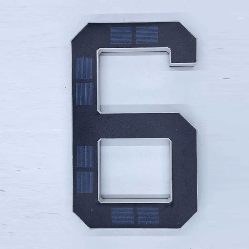 House Number Sign Solar LED Automatic Dusk To Dawn