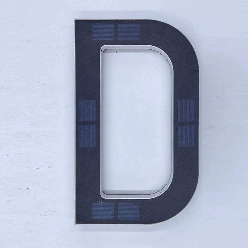House Number Sign Solar LED Automatic Dusk To Dawn