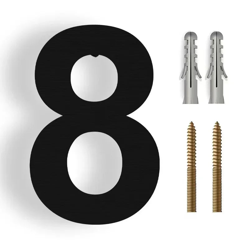 House Number Stainless Steel 3D Floating Weather-Resistant