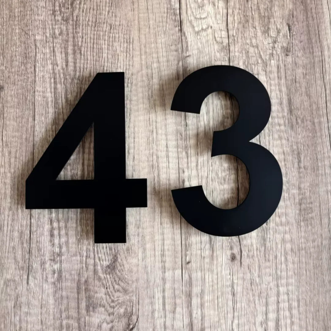 House Number Stainless Steel 3D Floating Weather-Resistant