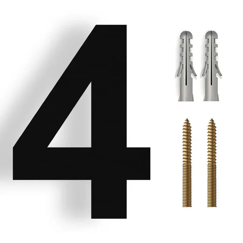 House Number Stainless Steel 3D Floating Weather-Resistant