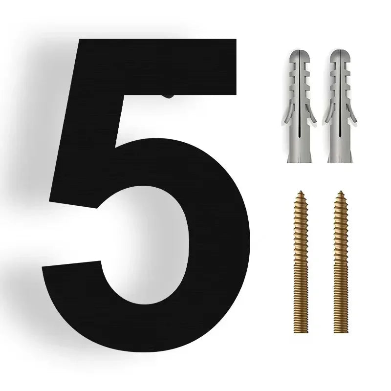 House Number Stainless Steel 3D Floating Weather-Resistant