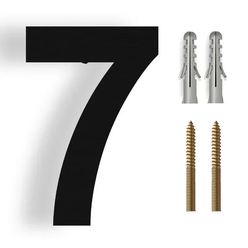 House Number Stainless Steel 3D Floating Weather-Resistant