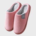 House Slippers Plush Fleece Lining & Non-Slip Rubber Sole
