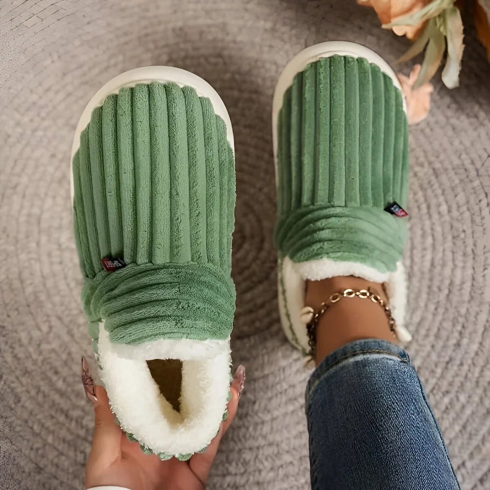 House Slippers Slip-On Warm Non-Slip Sole